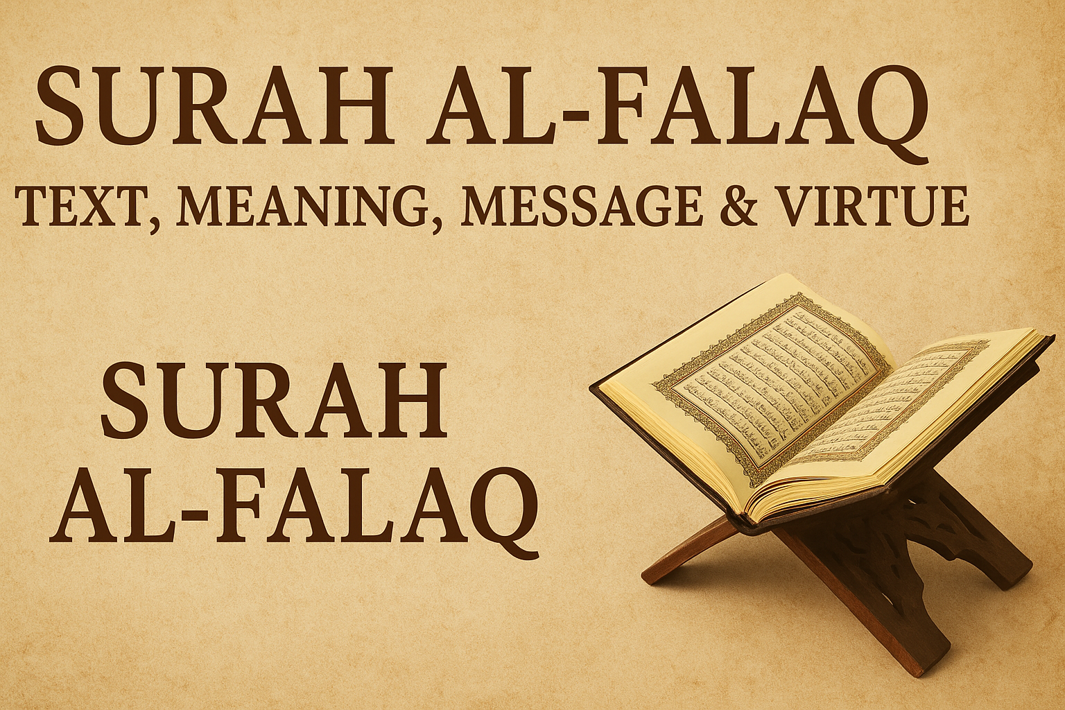 Surah Al-Falaq: Text, Meaning, Message & Virtue